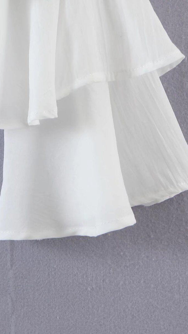 AIIZIE RUFFLE-TRIMMED CROP TOP - product image