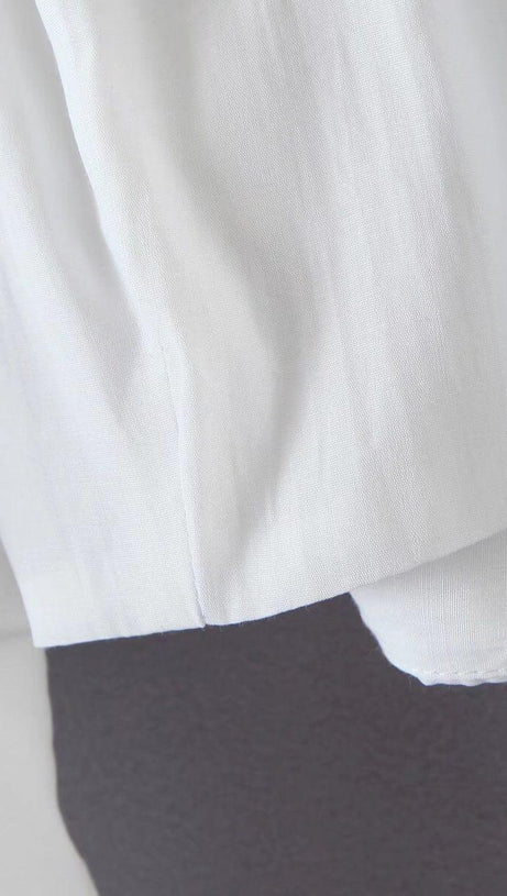 CROP TOP MIT RÜSCHENBESATZ