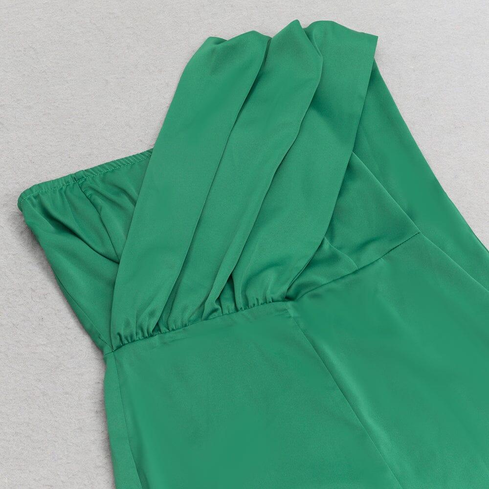 AIIZIE SATIN STRAP JUMPSUIT IN GREEN - product image
