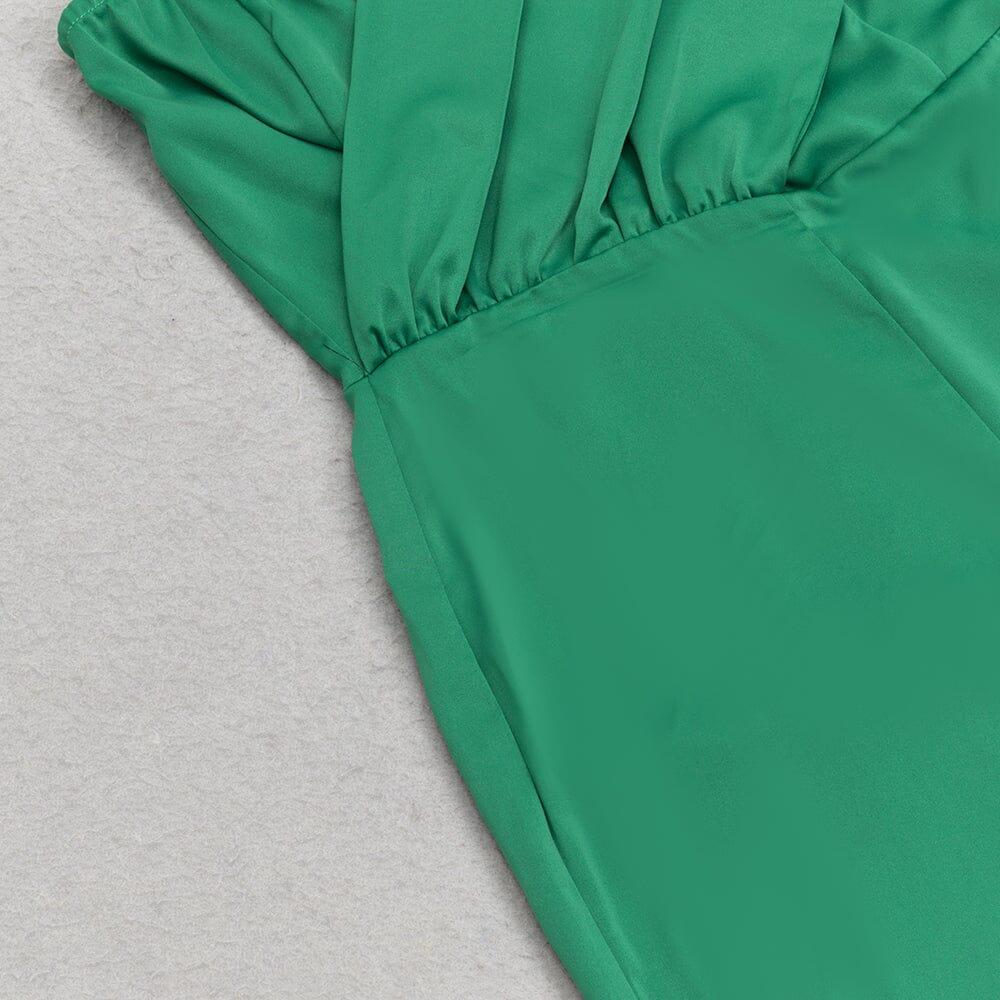 AIIZIE SATIN STRAP JUMPSUIT IN GREEN - product image