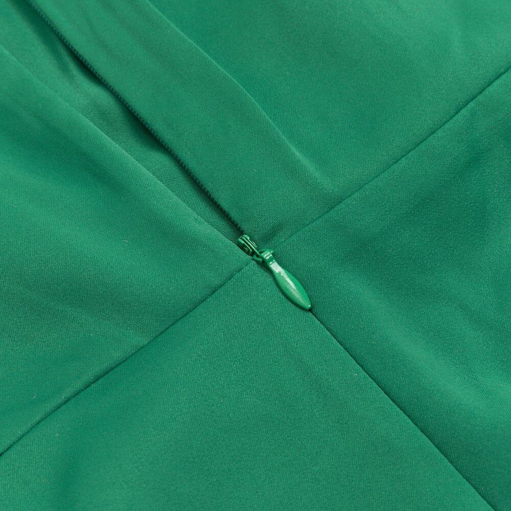 AIIZIE SATIN STRAP JUMPSUIT IN GREEN - product image
