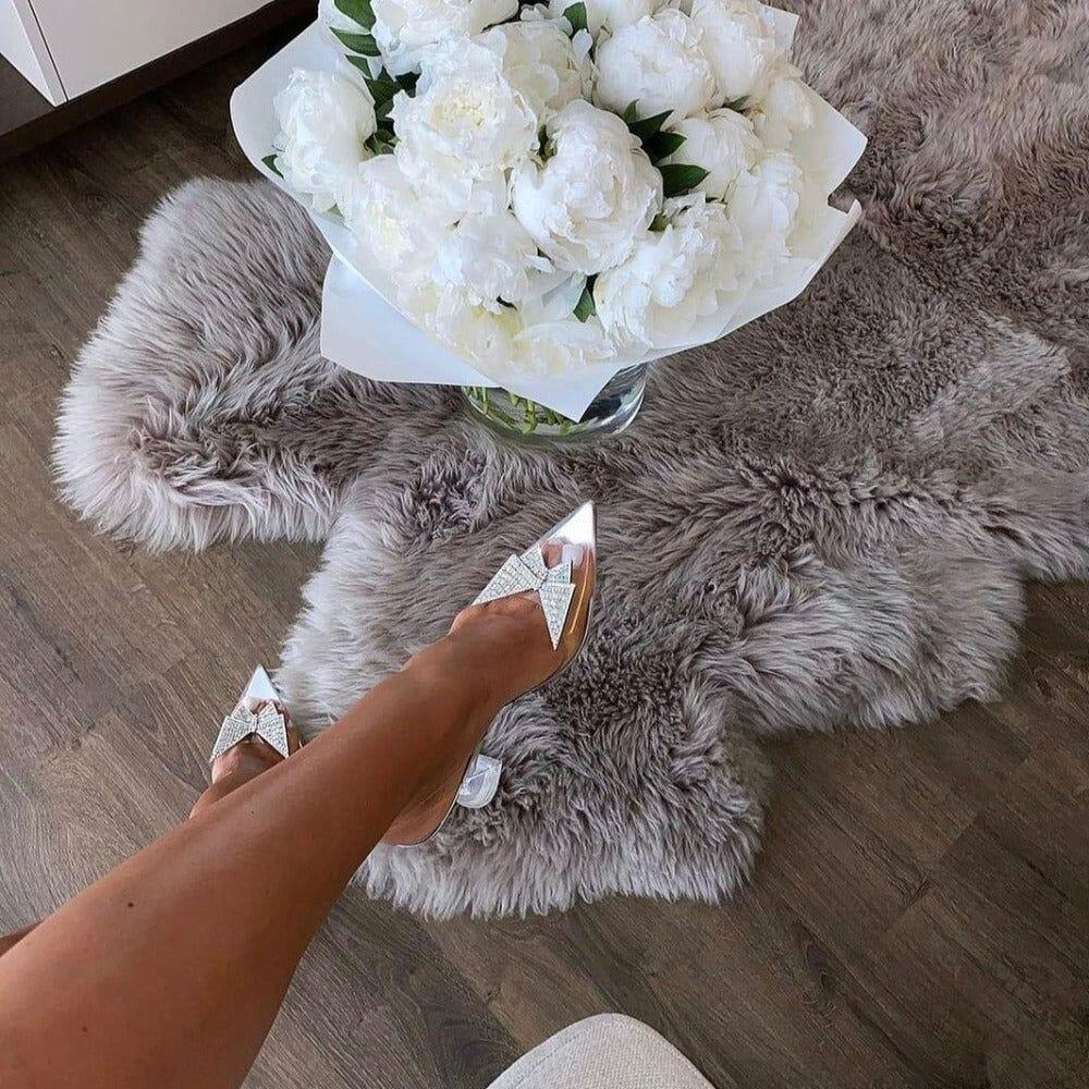 SECRET CRYSTAL BUTTERFLY BROOCH HEELS