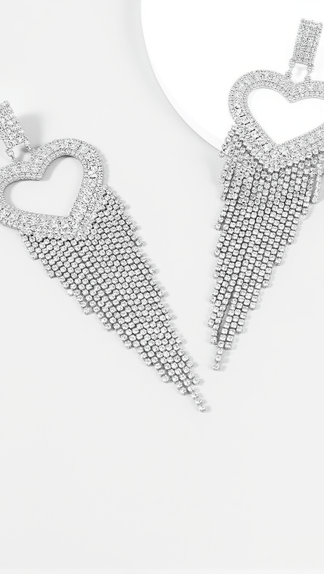 RORY HEART TASSEL EARRINGS