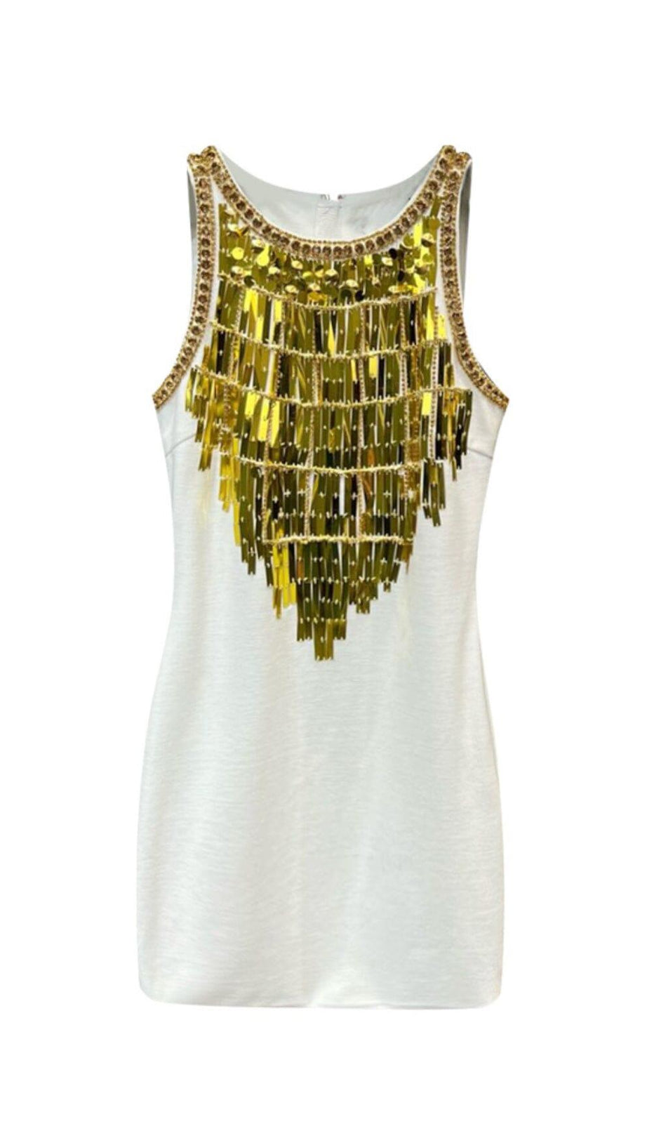 SEQUIN BANDAGE MINI DRESS IN BLACK