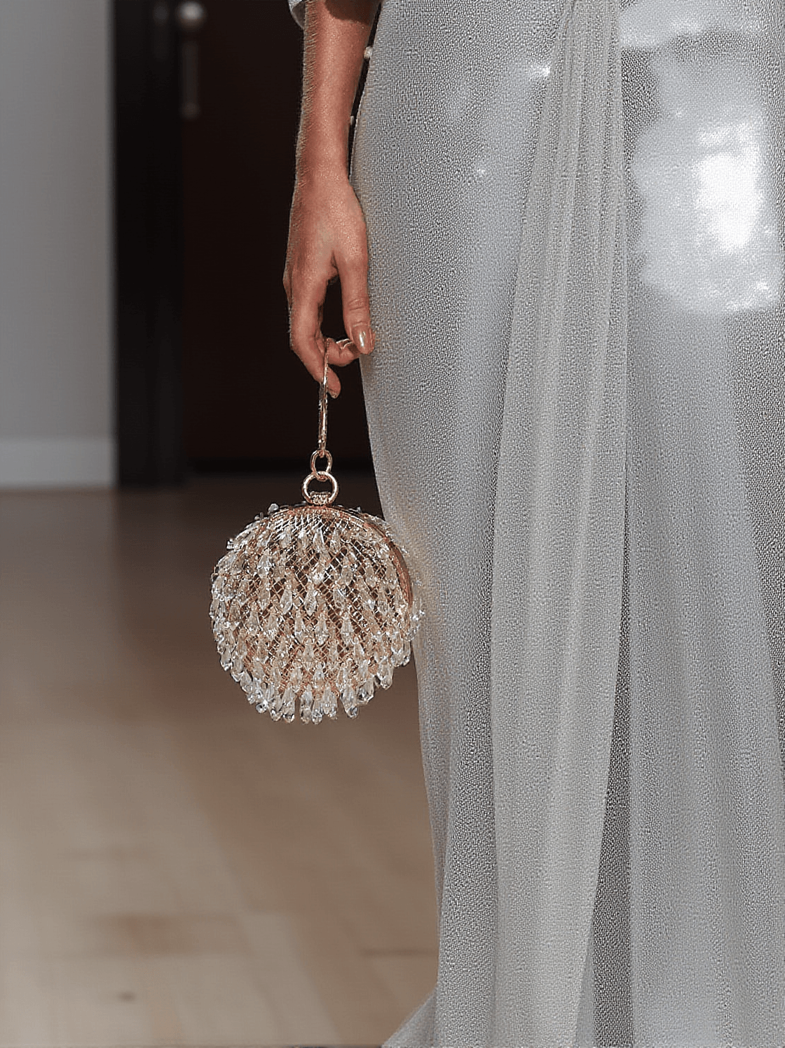 KETHEL DRIP CLEAR BALL CLUTCH