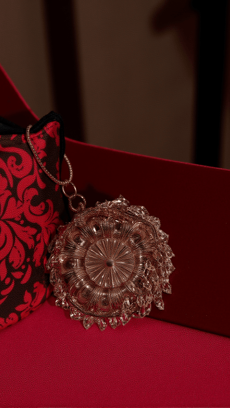 KETHEL DRIP CLEAR BALL CLUTCH