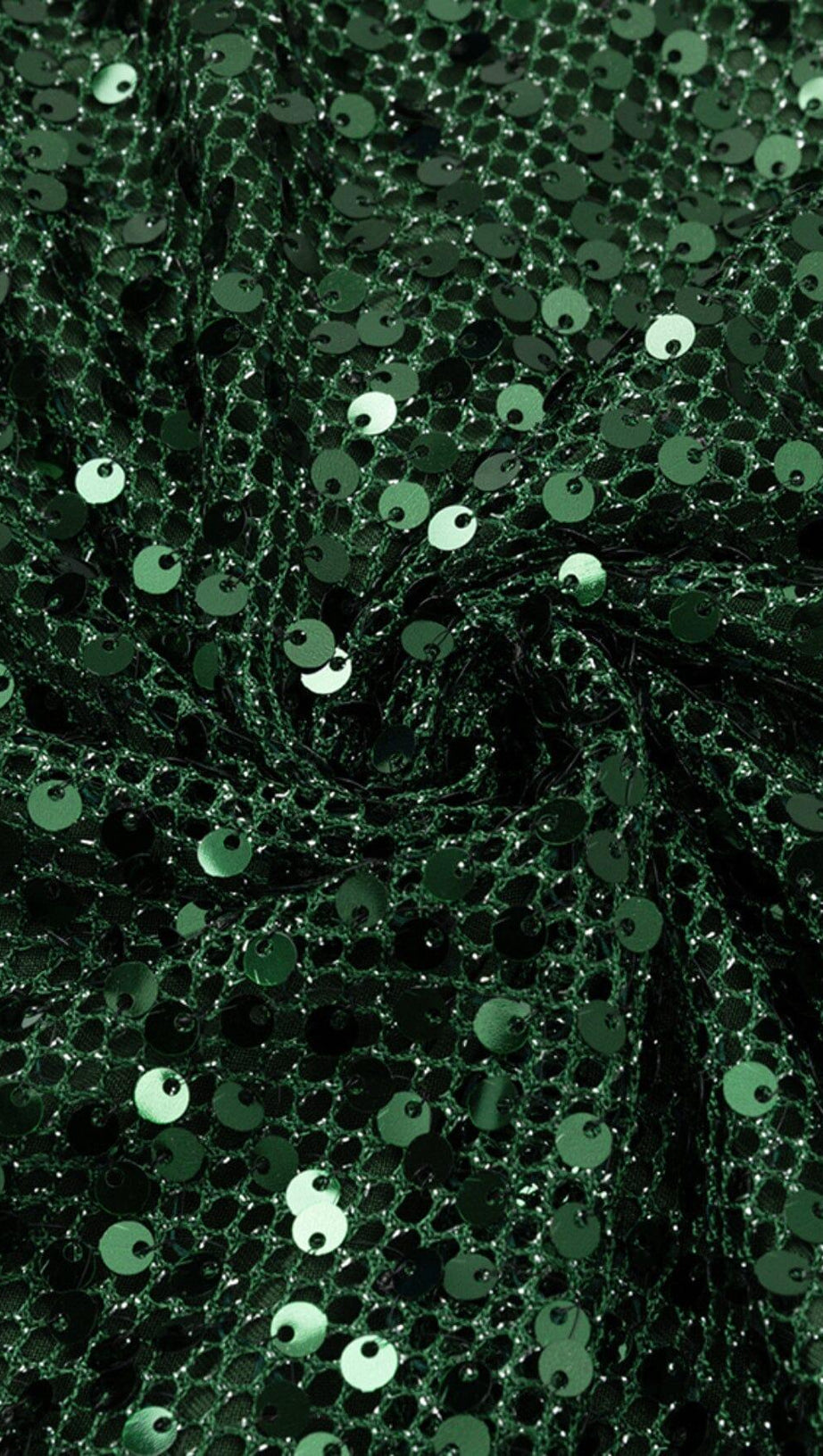 SEQUIN SLIT MIDI DRESS IN OLIVE