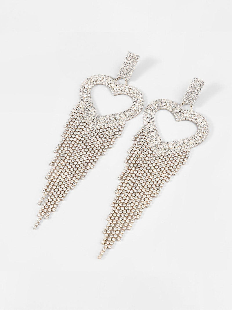 Rory Heart Tassel Earrings