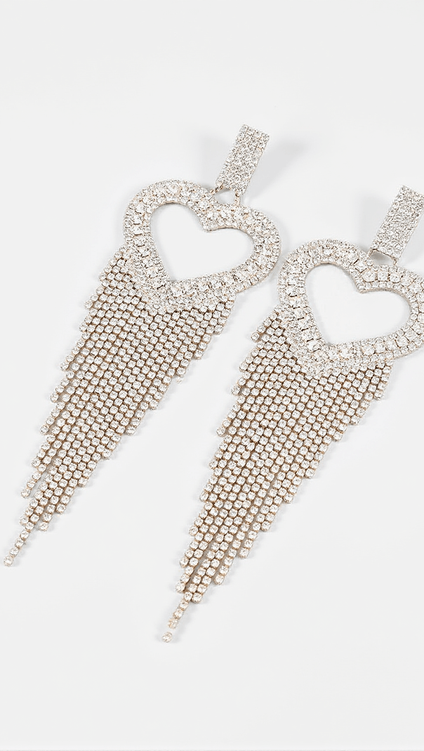 AIIZIE RORY HEART TASSEL EARRINGS - product image