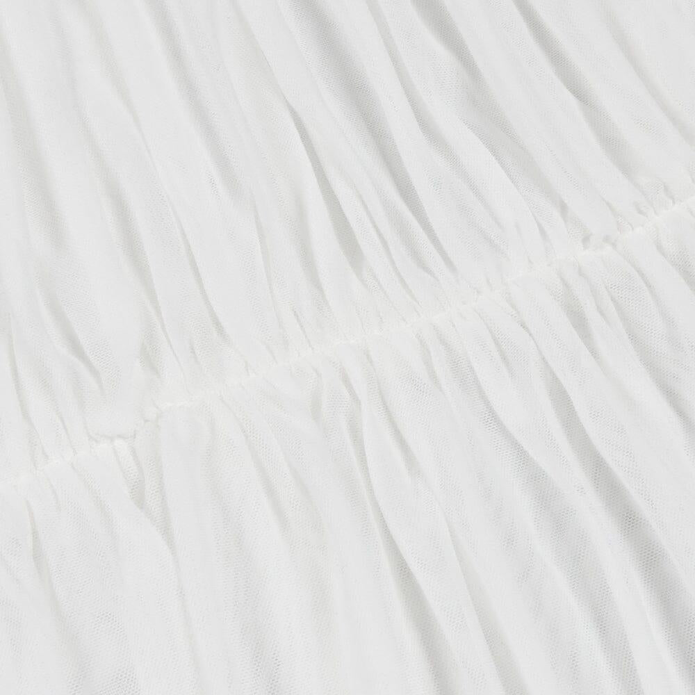AIIZIE BANDEAU HALTER MIDI DRESS IN WHITE - product image