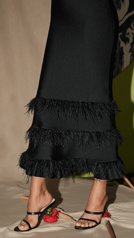 BERGENIA ROSE HEELS IN BLACK