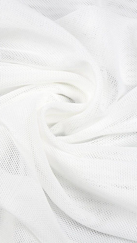 BANDEAU HALTER MIDI DRESS IN WHITE