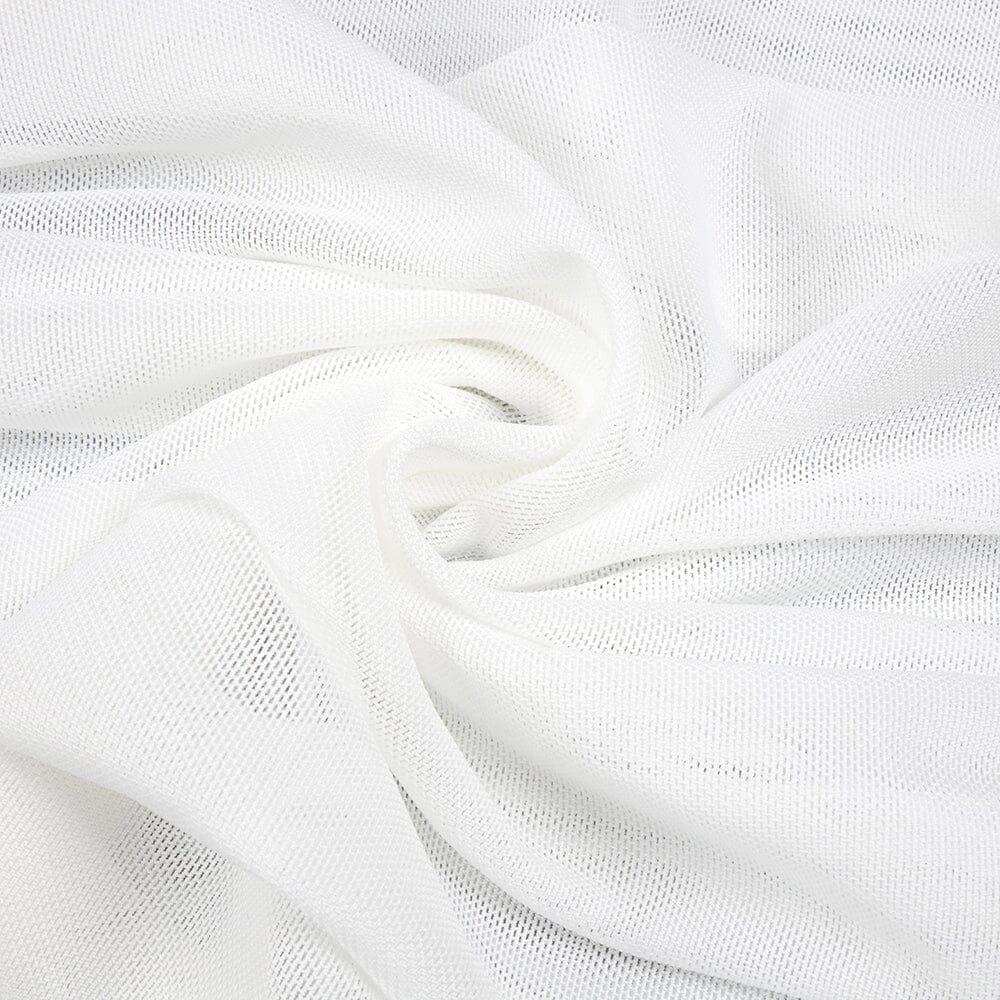 AIIZIE BANDEAU HALTER MIDI DRESS IN WHITE - product image
