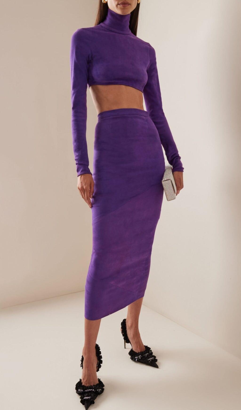 DÉCOLLETÉ IN SETA CON CINTURINO