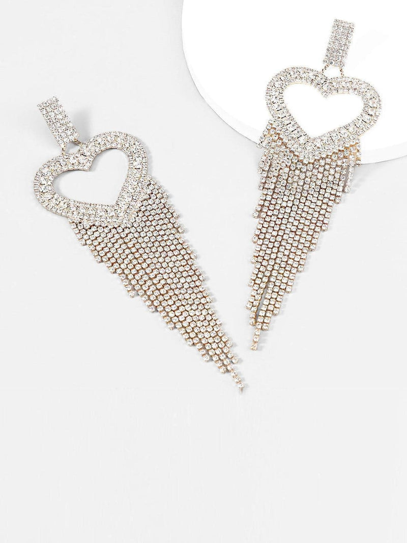 Rory Heart Tassel Earrings