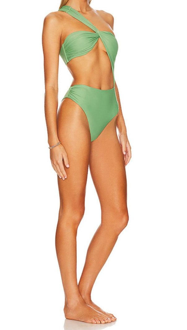 AIIZIE OBLIQUE CUTOUT ONE PIECE BIKINI - product image