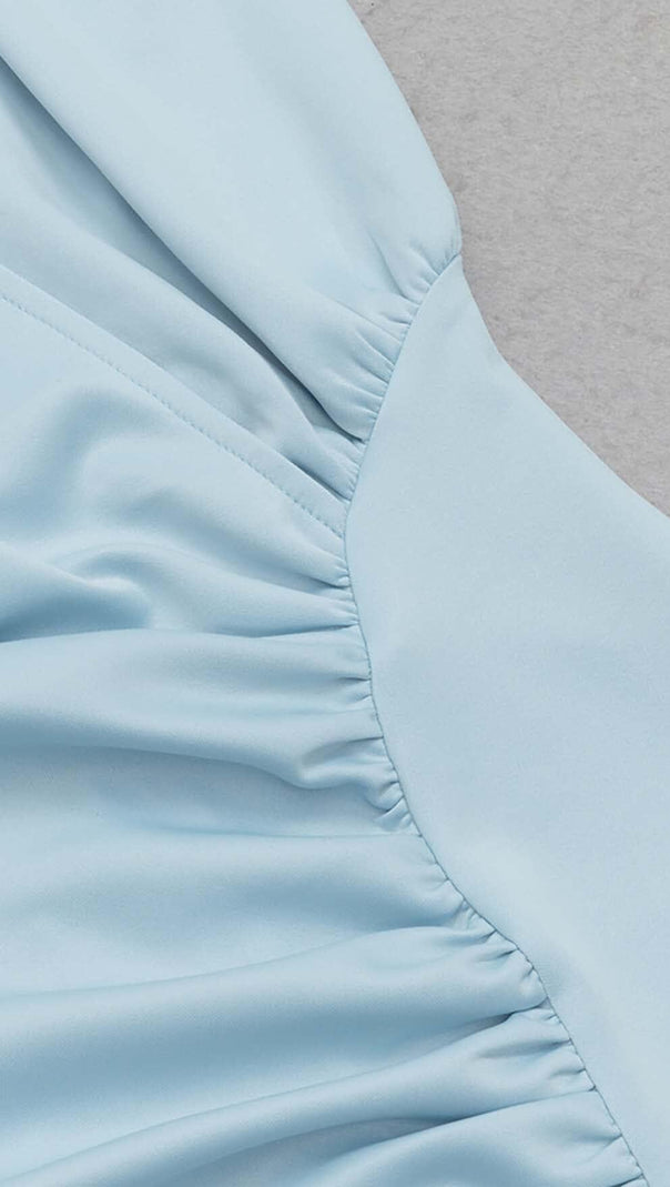 AIIZIE SLEEVELESS THIGH SLIT DRESS IN LIGHT BLUE - product image