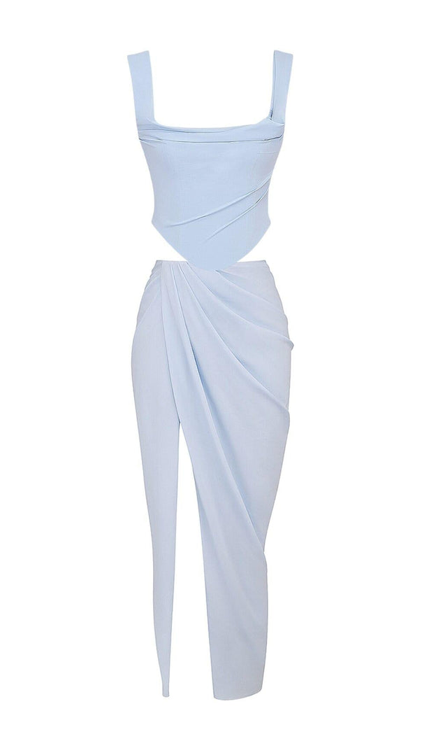 AIIZIE SOFT BLUE CORSET TWO PIECES SUIT - product image