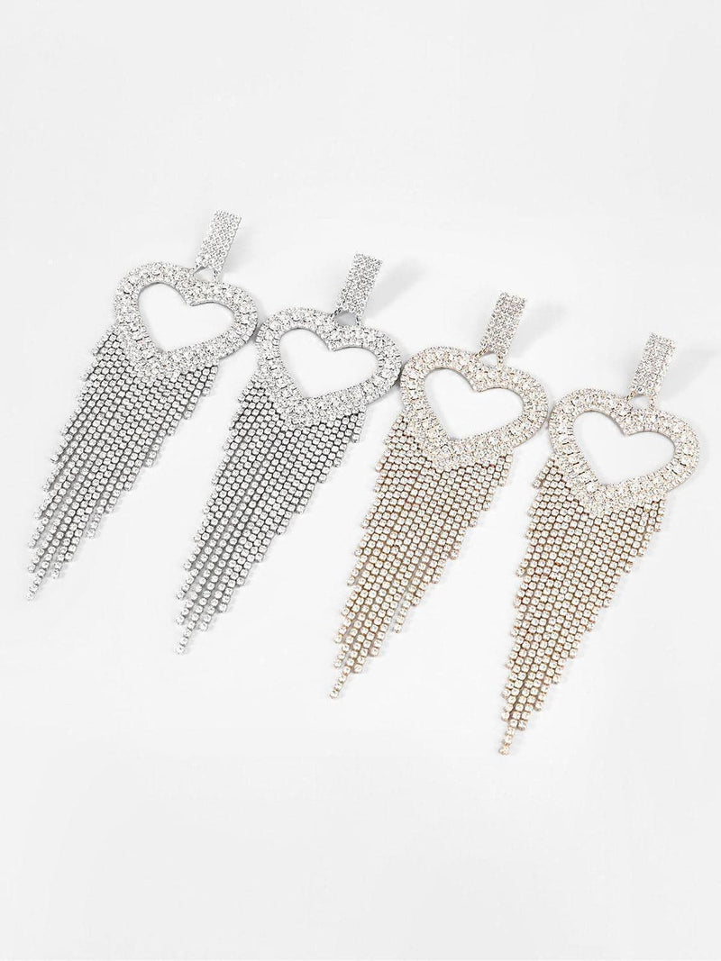 Rory Heart Tassel Earrings