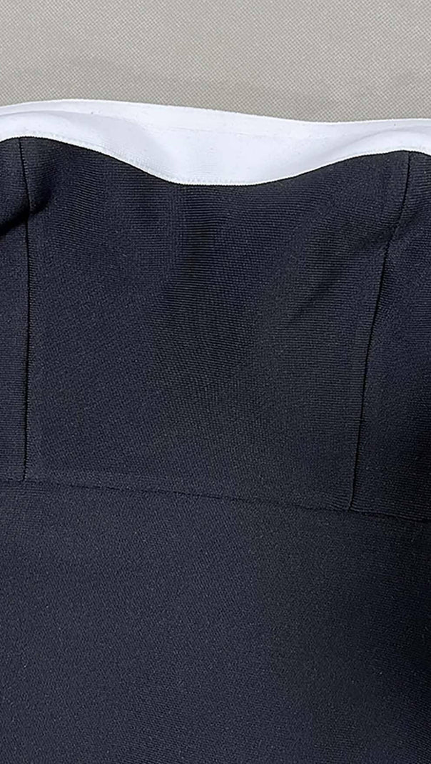 AIIZIE STRAPLESS SLIT MAXI BANDAGE DRESS - product image