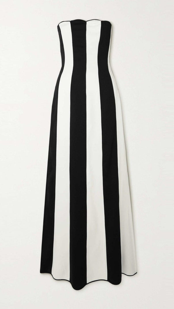 AIIZIE STRAPLESS STRIPED MAXI DRESS - product image
