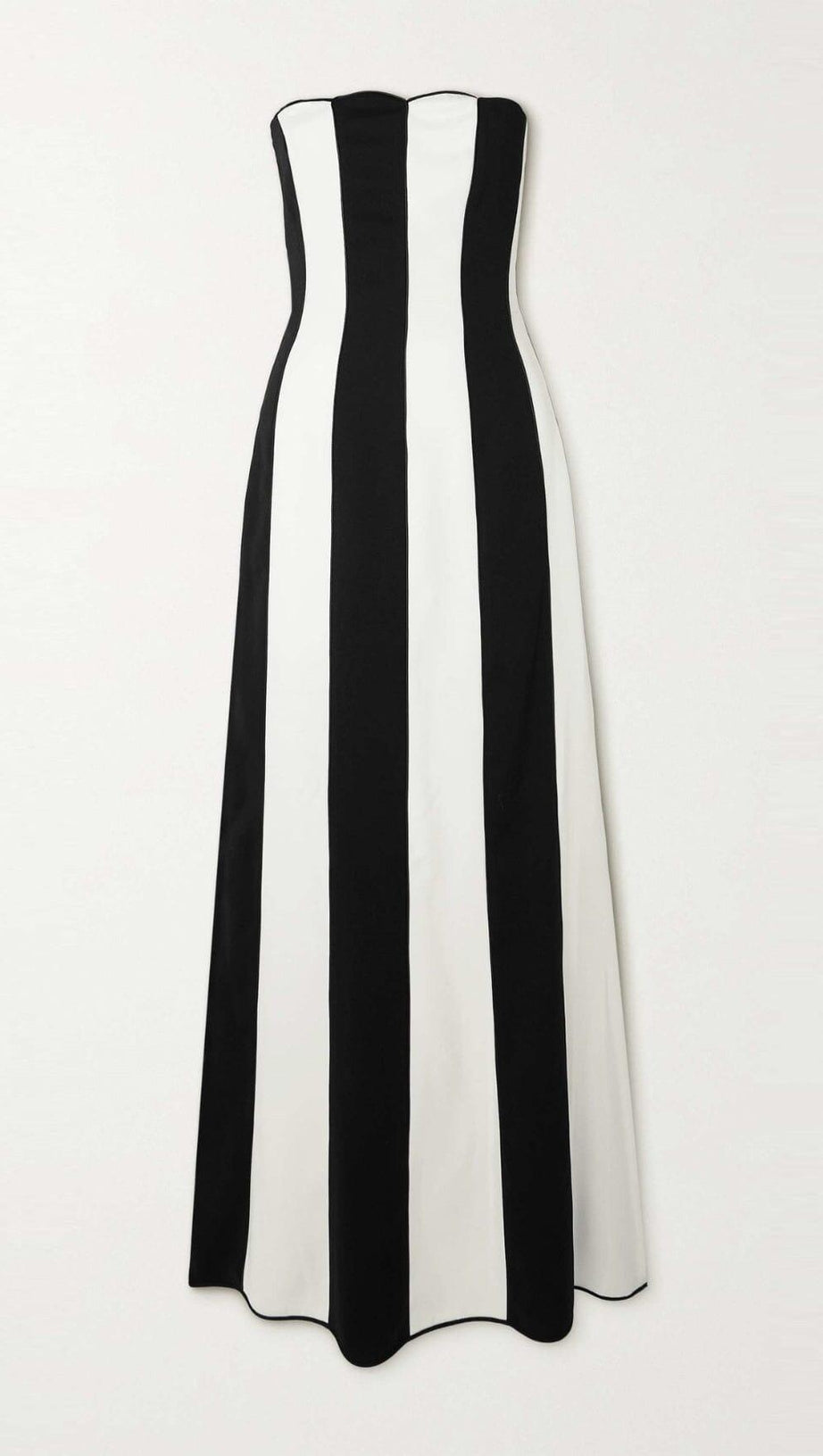 STRAPLESS STRIPED MAXI DRESS