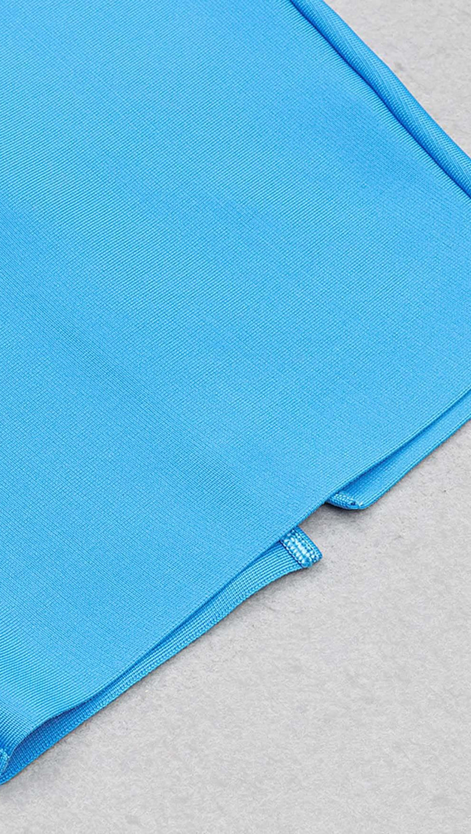 STRAPPY CORSET MIDI DRESS IN SPARKLING OCEAN