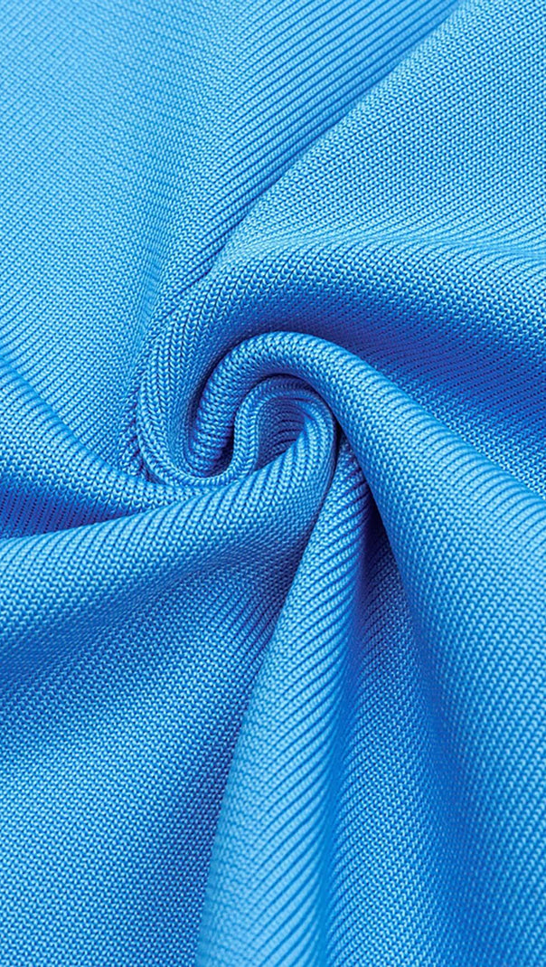 MIDIKLEID MIT TRÄGERN UND KORSETT IN GLITZERNDES OZEAN