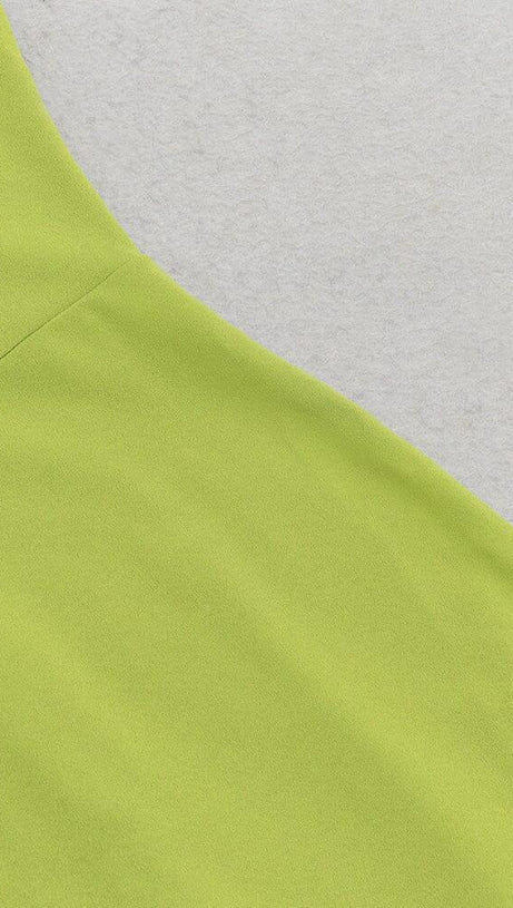 STRAPPY FISHTAIL MAXI DRESS IN GREEN