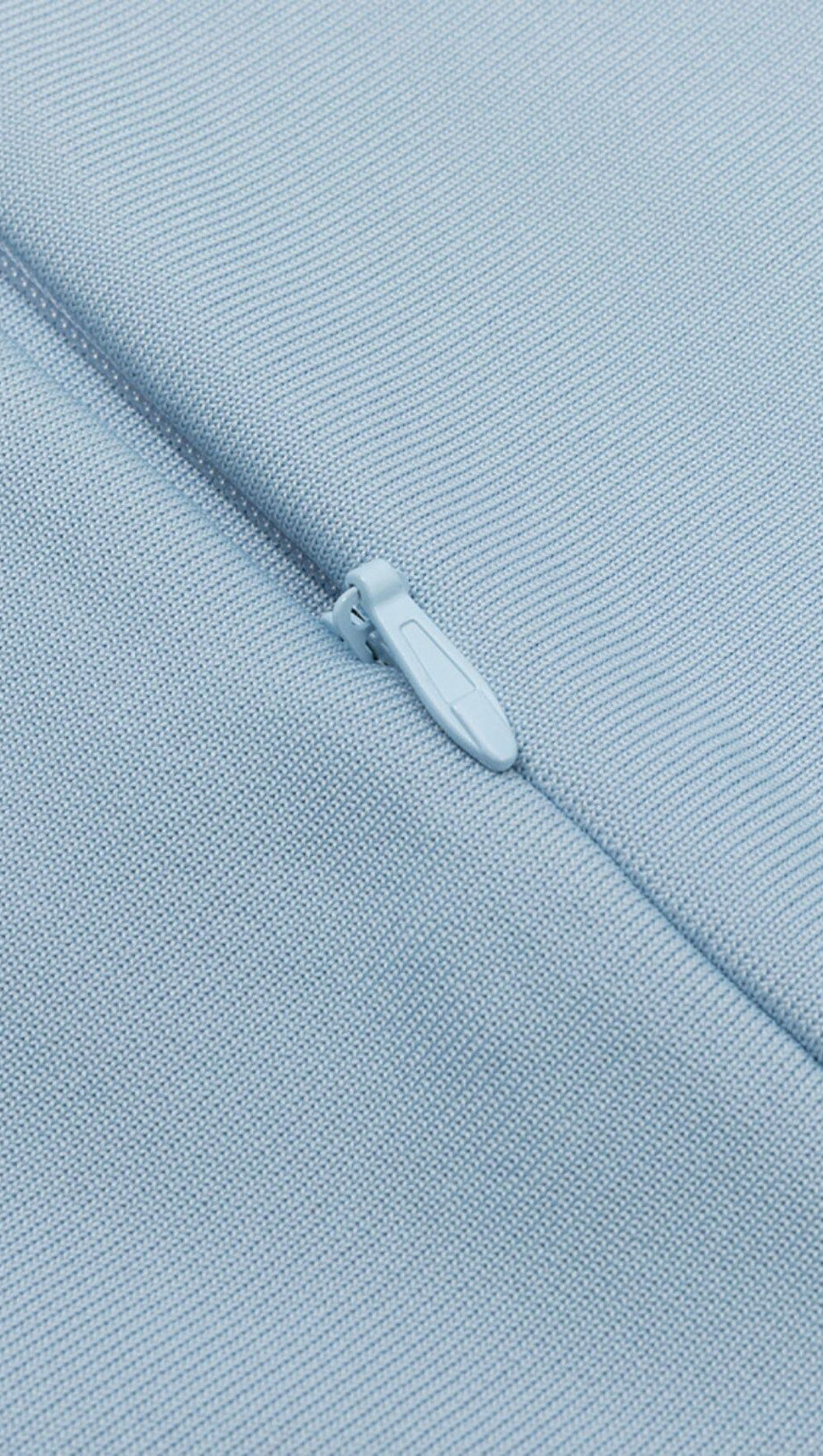 TASSEL BANDAGE MIDI DRESS IN LIGHT BLUE