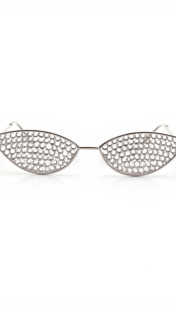 AIIZIE KATY CRYSTAL CAT EYE FRAME GLASSES - product image