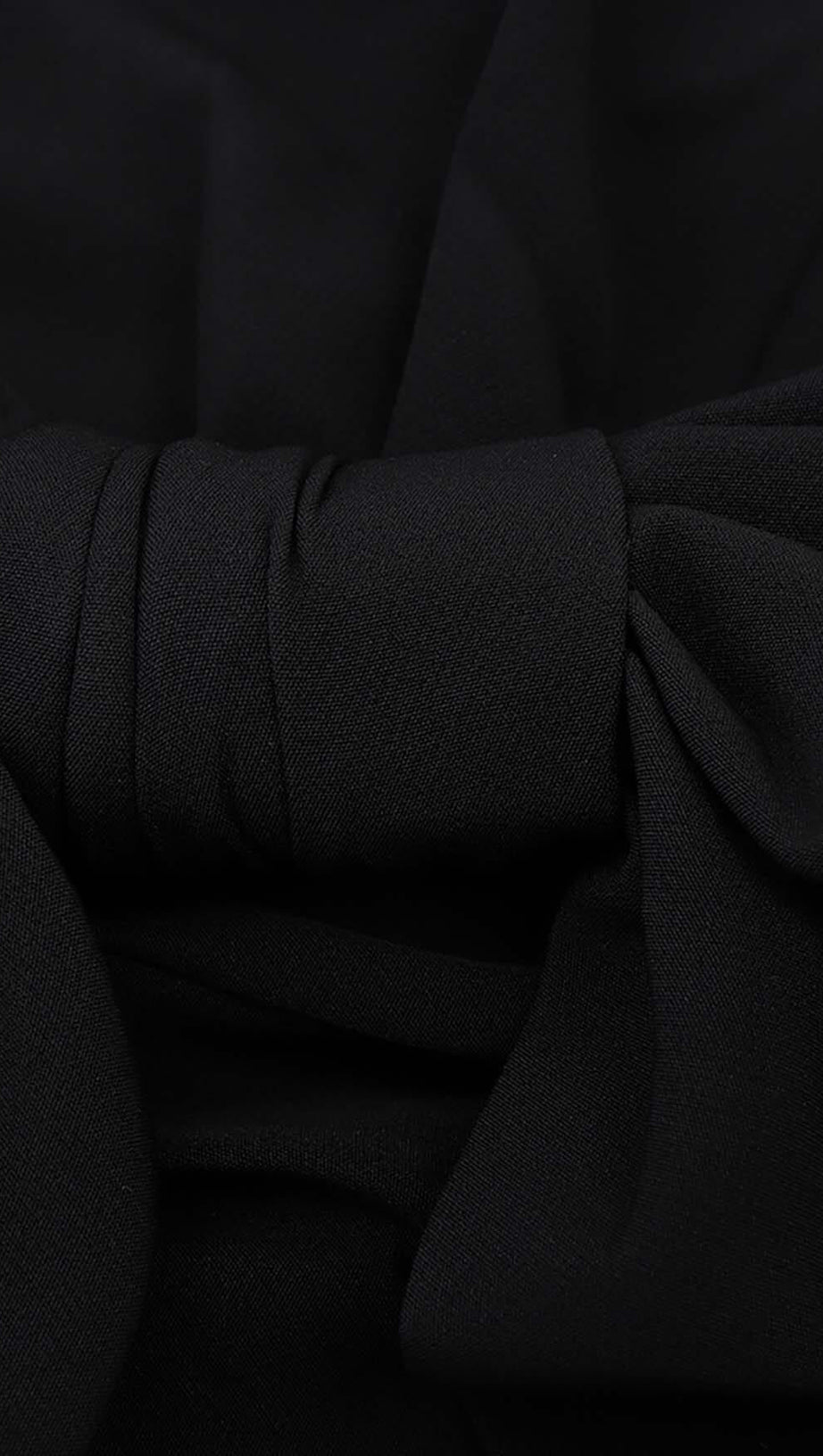 TWISTED BOW SILK FAILLE JUMPSUIT