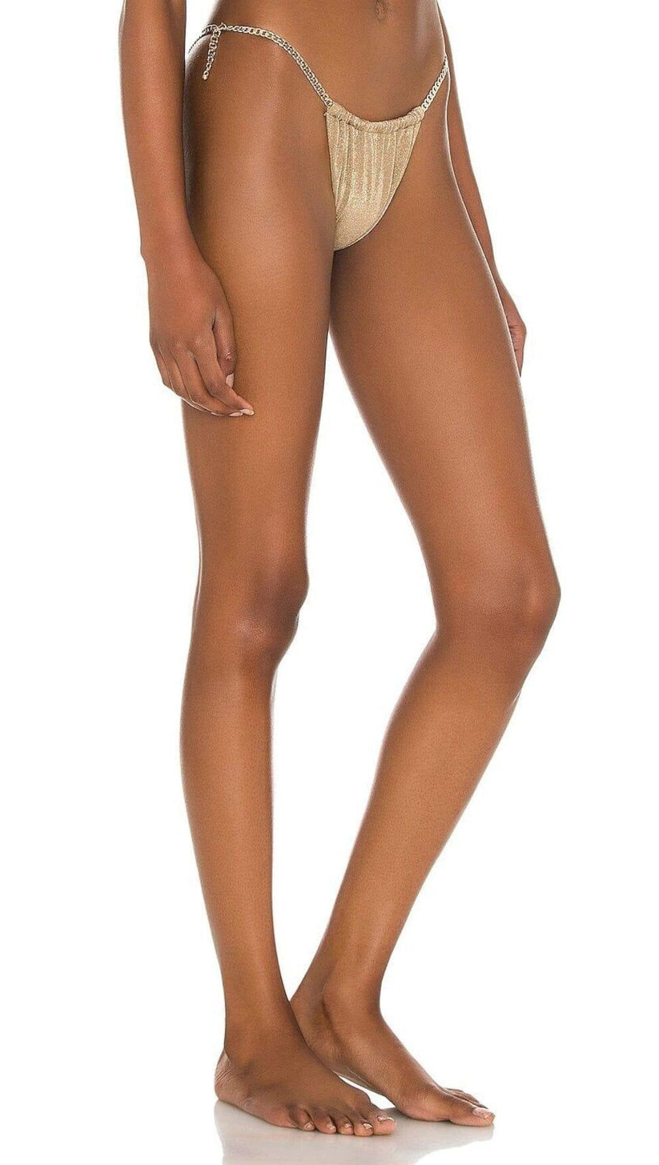 CROSS STRAP CHAIN BIKINI SUIT