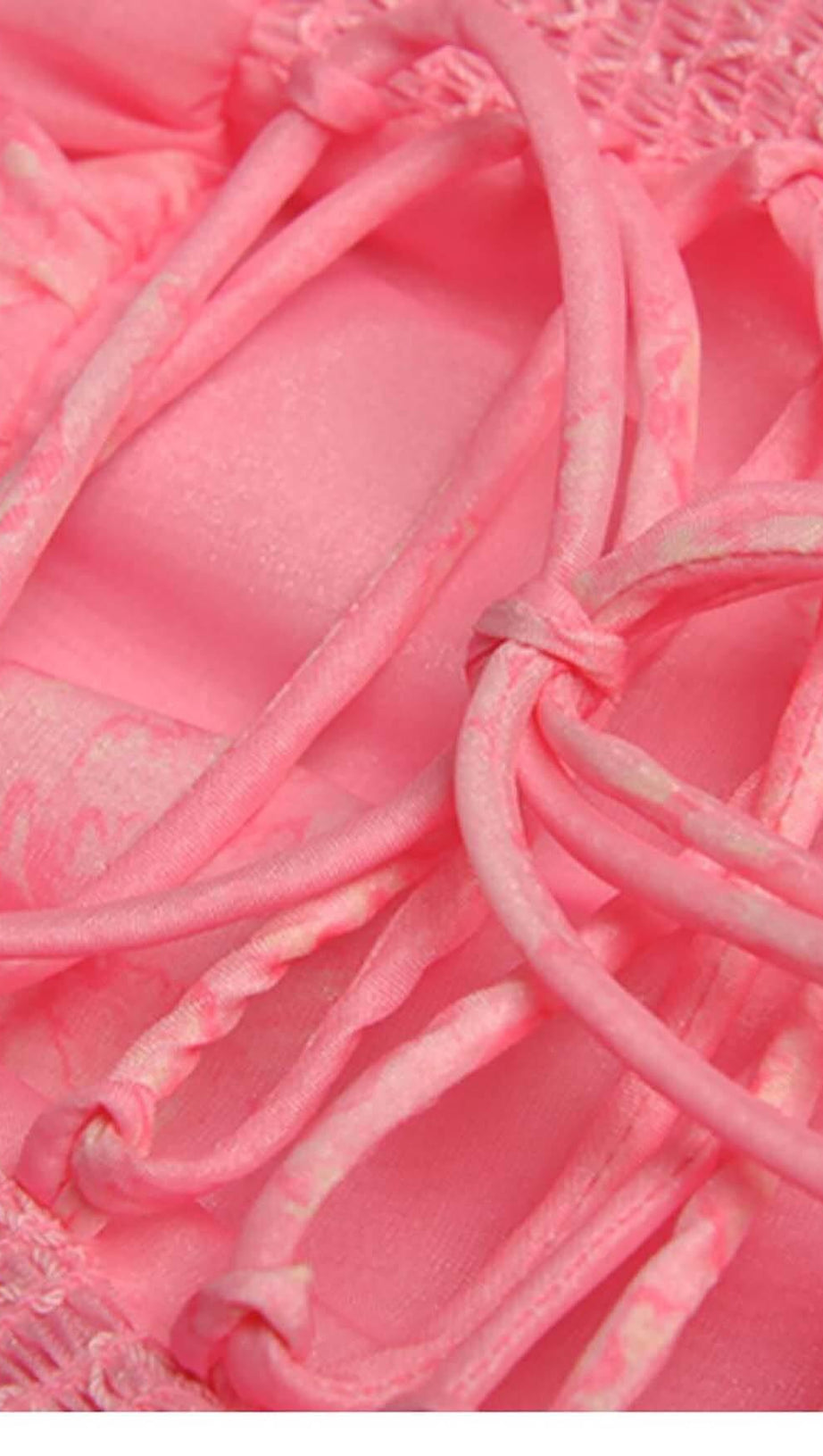 PUFF SLEEVE TIERED MIDI DRESS IN PINK