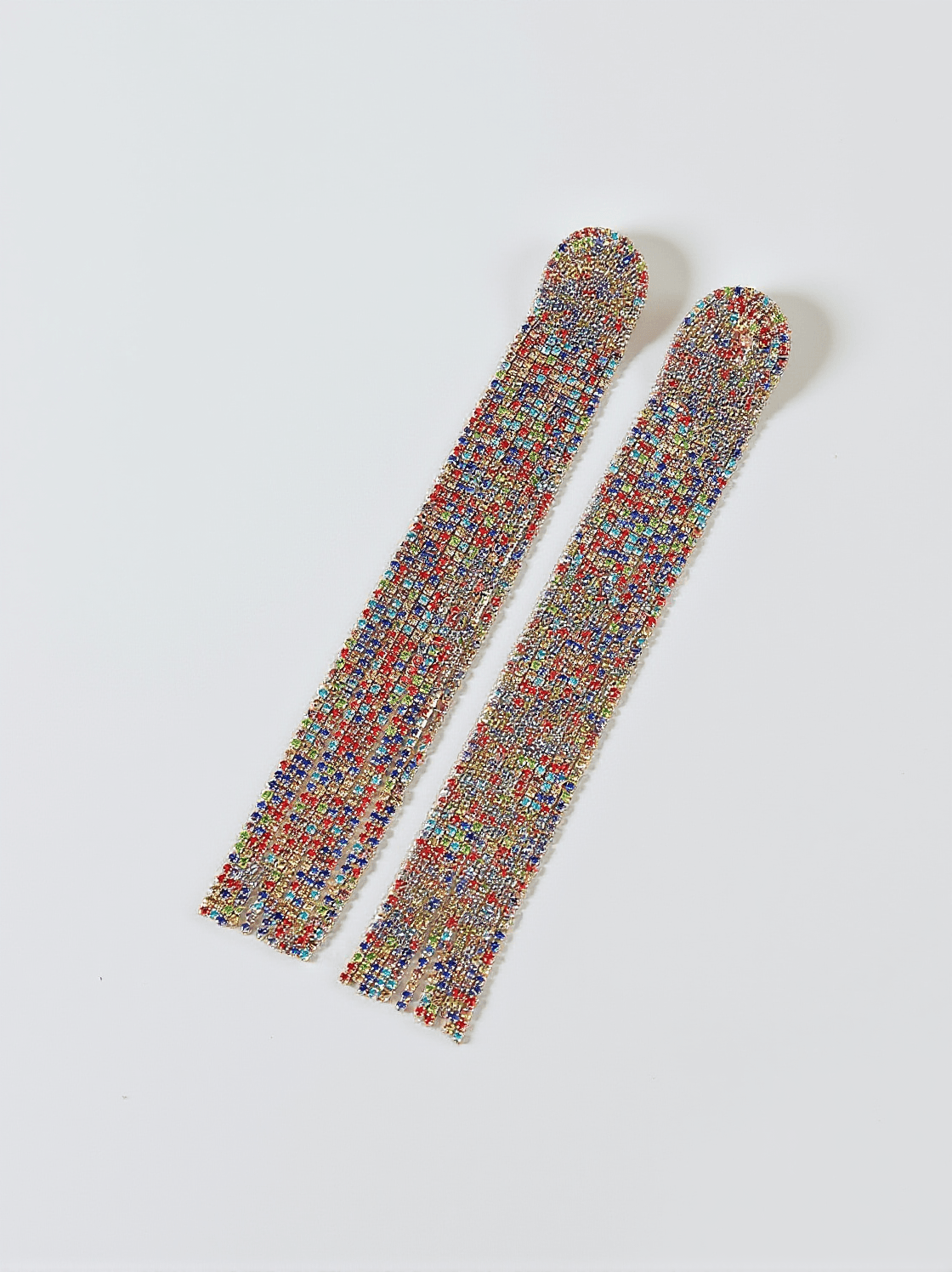 Nola Multi Diamante Tassel Earrings