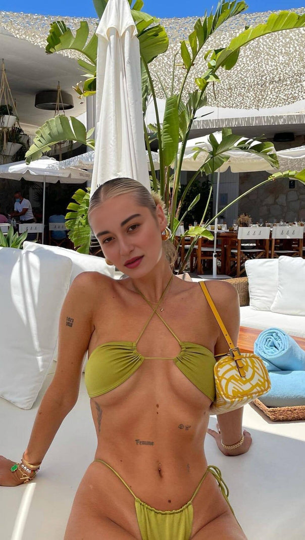 AIIZIE CROSS STRAP BIKINI SUIT - product image