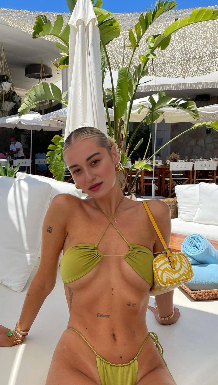 CROSS STRAP BIKINI SUIT