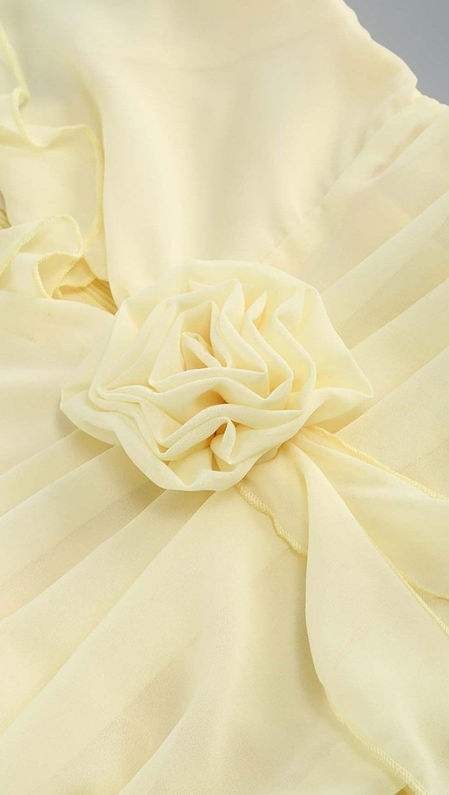 3D FLOWER MESH IRREGULAR MINI DRESS