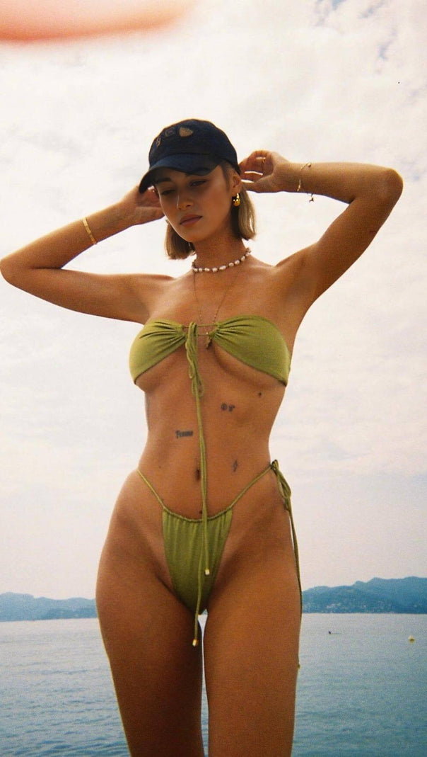 AIIZIE CROSS STRAP BIKINI SUIT - product image