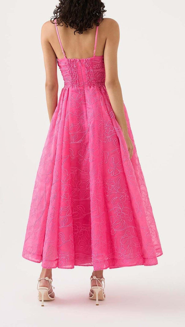 AIIZIE ASYMMETRICALLY GATHERED MAXI DRESS IN ORGANZA - product image