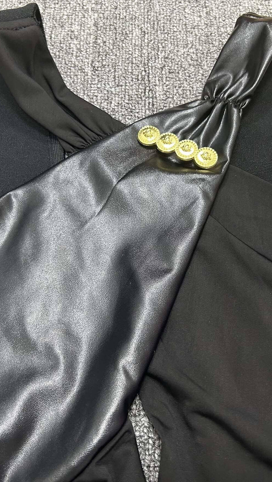 BACKLESS SLEEVELESS BANDAGE MAXI DRESS IN BLACK