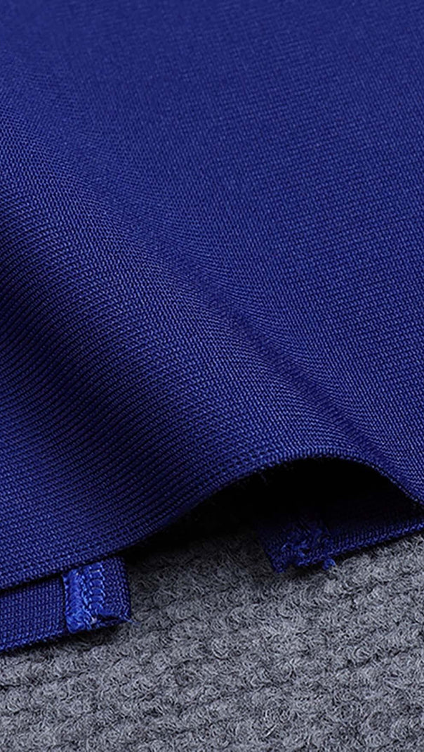 AIIZIE BANDEAU OFF SHOULDER MAXI DRESS IN ROYAL BLUE - product image