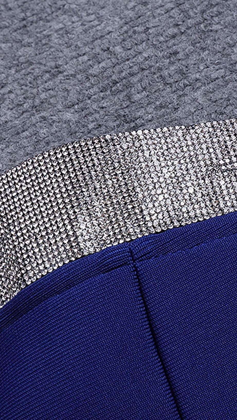 BANDEAU OFF SHOULDER MAXI DRESS IN ROYAL BLUE