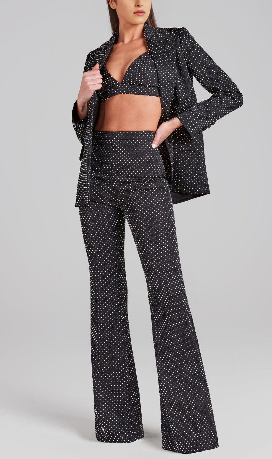BLINGBLING BLAZER THREE-PIECE SUIT