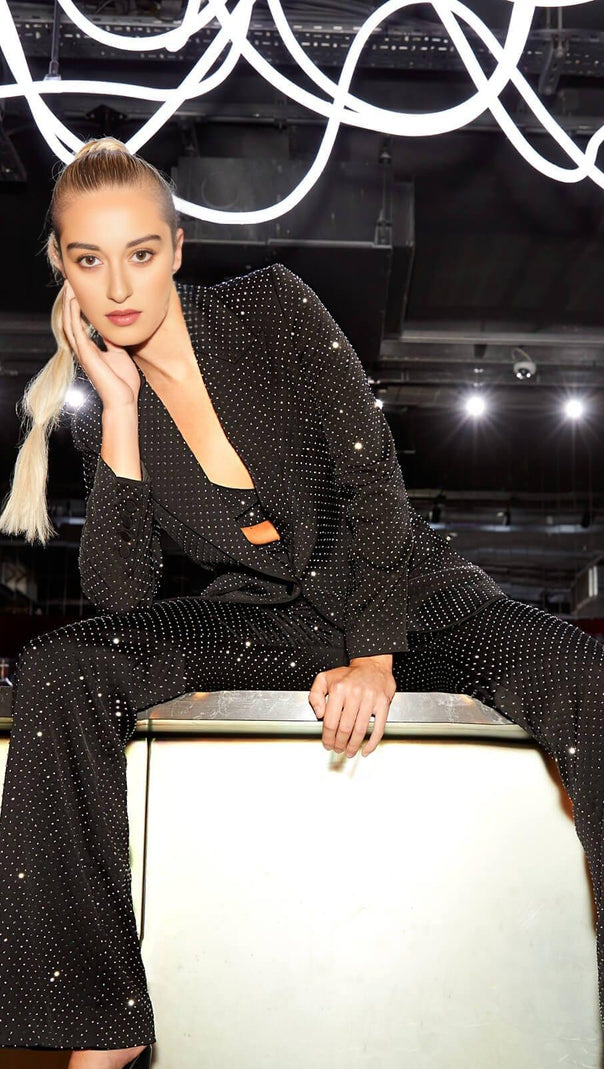 AIIZIE BLINGBLING BLAZER THREE-PIECE SUIT - product image