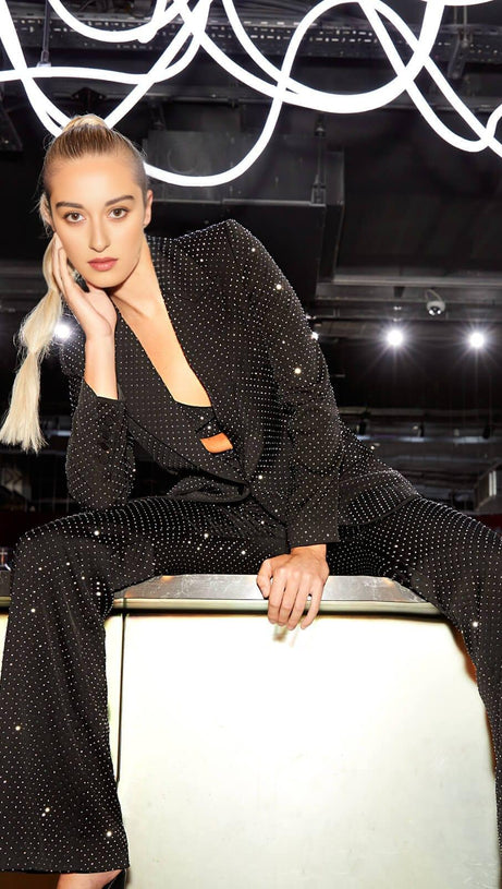BLINGBLING BLAZER THREE-PIECE SUIT