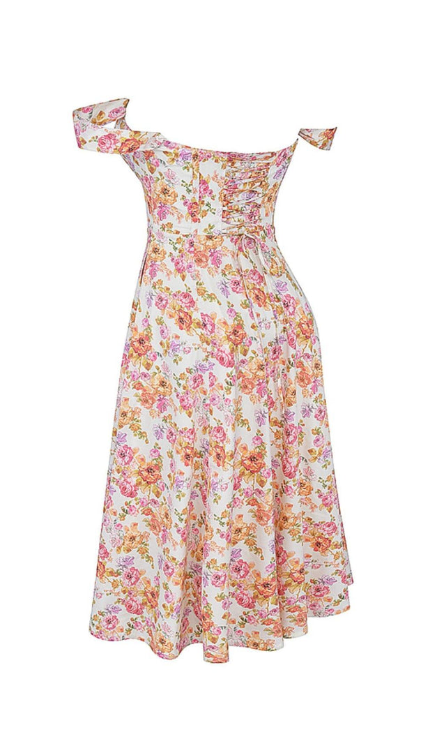 AIIZIE IVORY FLORAL MIDI SUNDRESS - product image
