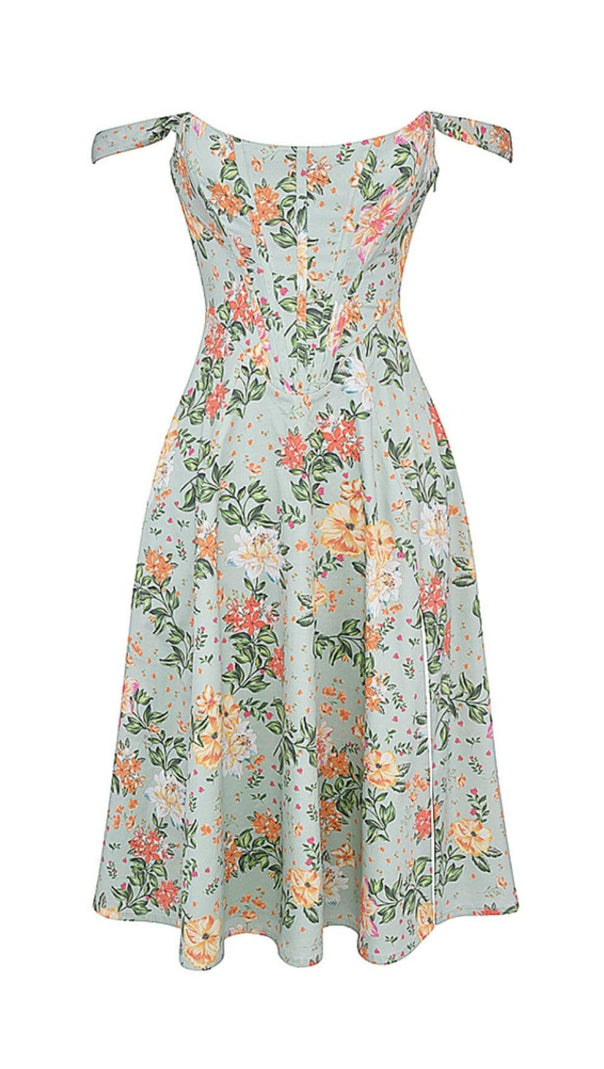 AIIZIE LIGHT JADE PRINT MIDI SUNDRESS - product image