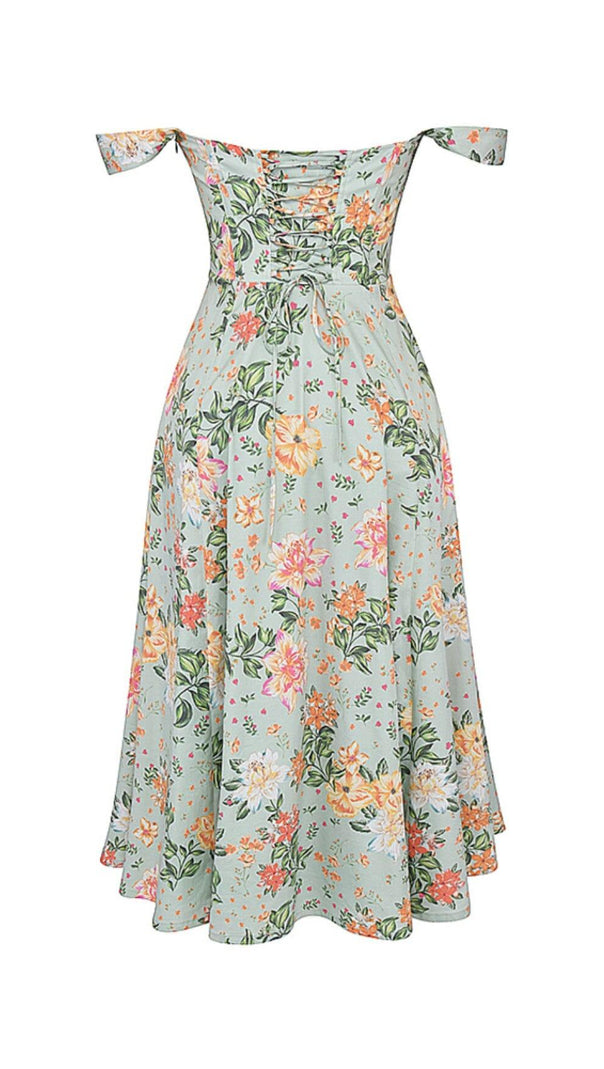 AIIZIE LIGHT JADE PRINT MIDI SUNDRESS - product image