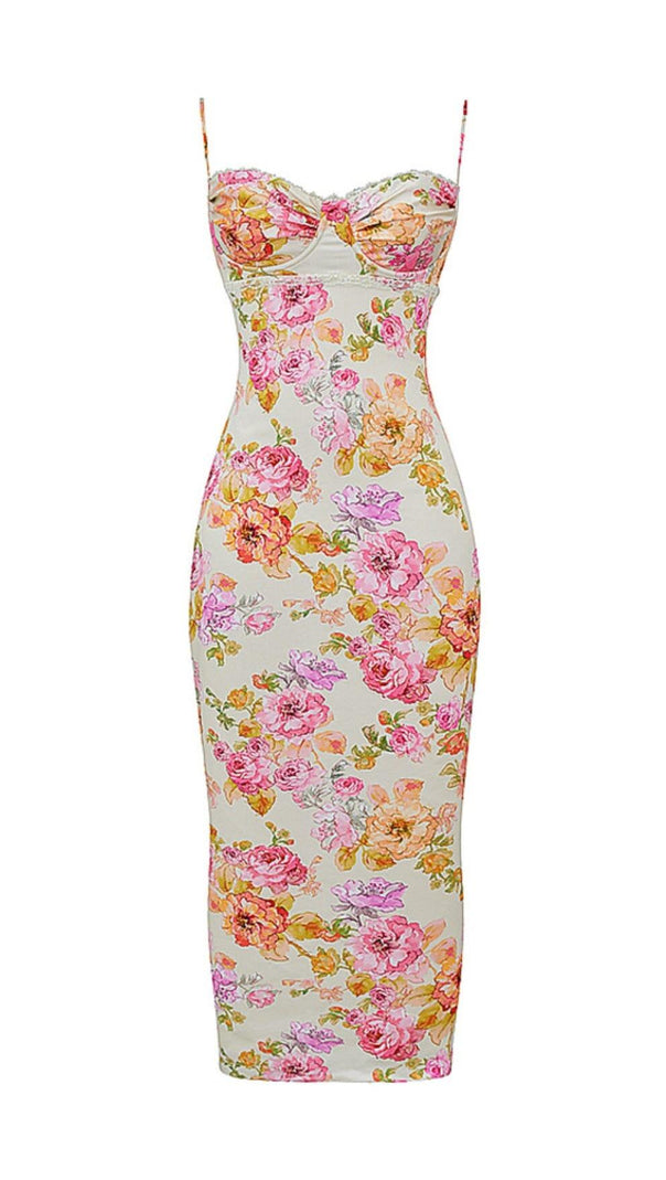 AIIZIE IVORY FLORAL MAXI DRESS - product image